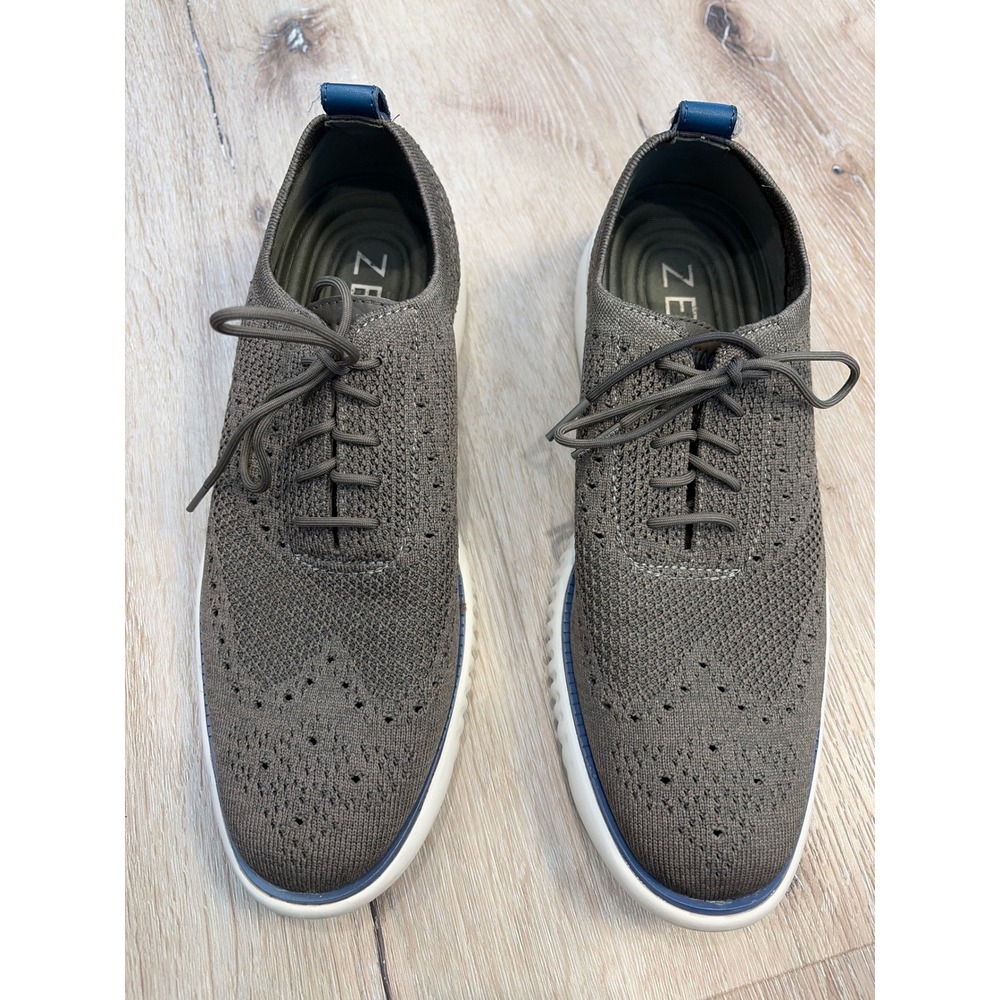 Cole Haan Zerogrand Stitchlite Wingtip Oxford Shoes Olive Green C38267 Mens 10M